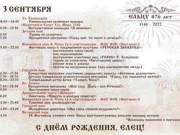 День города Ельца 2022